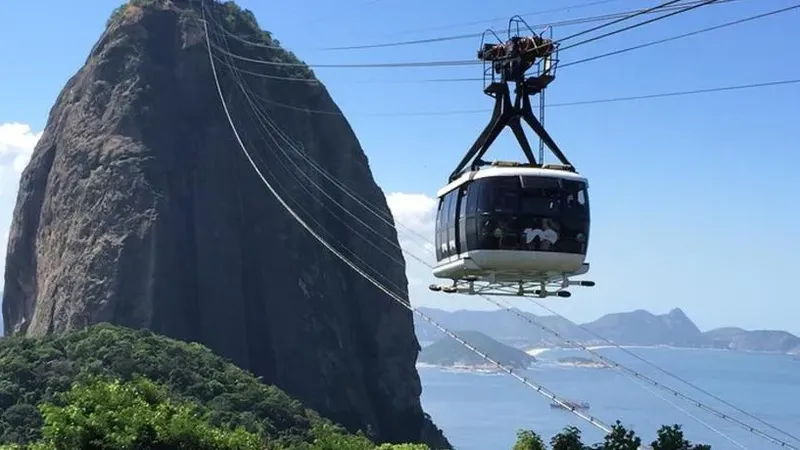 Cristo Redentor y Pan de Azúcar en medio día